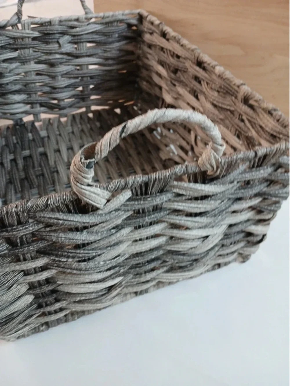Large 15×11 gray basket